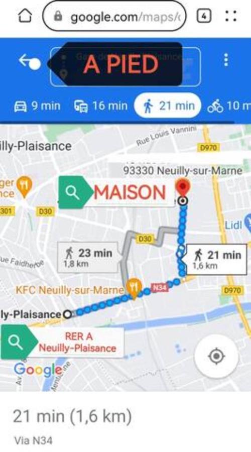 נואי-סור-מארן Chambre Dans Une Maison Partagee מראה חיצוני תמונה